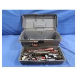 Plastic Toolbox w/various Tools