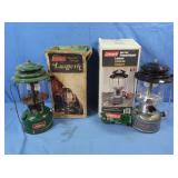 Coleman Dbl Mantle&Dua Fuel Lanterns w/boxes