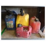 2 Gas Cans, 1 Diesel Can 1 Kerosene Can