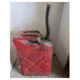 Lg Metal Gas Can w/Liquid-12"Lx5"Wx11"H