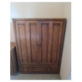 Vintage Wooden Wardrobe-54"Hx40"Wx19"D
