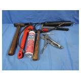 Craftsman 8" Pipe Wrench,Grease Gun,Sm Mallet&more