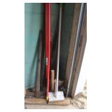 Pick Axe, Shovel, Garden Rake & more