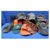 Baseball Style Caps-Camo & Fluorescent Orange