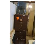 4 Drawer Metal File Cabinet-53Hx18Wx26"D&Royal