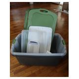 Plastic Tote & Basket Lot