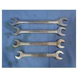 4 Craftsman Metric Open End Wrenches 12-18mm