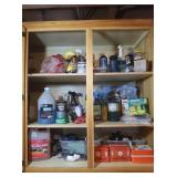Contents of Cabinet-Shop Towels,Lightbulbs,Auto