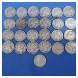 24 Mercury Dimes-asst