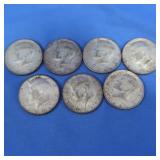 2-1954 Kennedy Silver Half Dollars, 5 Kennedy Half