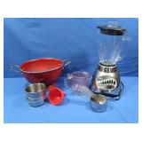 Oster Blender, Metal Colander, Measuring Cups,