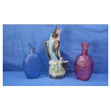 Jim Beam Decanter Fish, Ezra Brooks Decanters