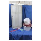 Mixed Lot Buckets, Lg. Skinny Tote, Fly Swatters