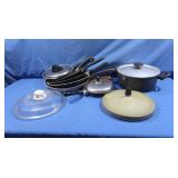Metal Pot & Skillets, Glass & Metal Lids