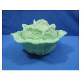 L.E. Smith Jadeite Cabbage Dish w/Lid