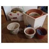 Ceramic Plant Box, 19.5x11x10", Heavy Cement