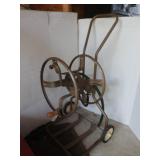 Wheeled Metal Hose Reel Holder