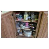 Sewing Notions-Basket, Thread, Buttons, Scissors