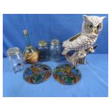 Ceramic Owl Planter Asst Dï¿½cor