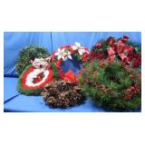 Pinecone Wreaths, straw wreaths, rug and more