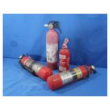 4 Dry Chemical Fire Extinguishers