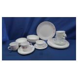 Corelle Plates, Cups & Saucers