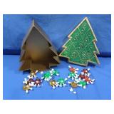 Small M&M Figures, Candy Dispenser, plastic