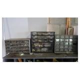 3 Hardware Organizers w/Contents 7.5x13", 11x12",