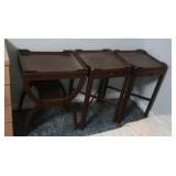 3 Wooden End Tables