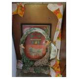 Giraffe Mirror Frame 22"Tall(Mirror Loose) Wood