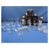 2 Pgh. Bobbleheads & Glass Dessert Dishes