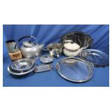 Metal Trays/Plates, Tea Kettles & More