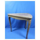 Triangular Wooden Table 20x16.5x19"