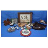 Duck Lot, Vintage Decoys, Figures, Butterdish,