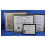 Hearing Aid Society Certification Diplomas