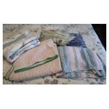 Mixed Blanket Lot - woven & Quilts