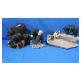 Asst. Animal Figures Ceramic/Wood Bears-Dog