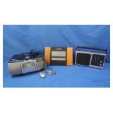 Wedge Radio/CD/Alarm Clock-works, GE AM/FM