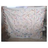 Handstitched Quilt, Some Tears & Stains, 86x70"