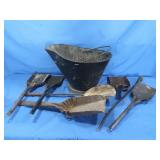 Vintage Coal Bucket/Shovels