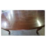 Wooden Oval Coffee Table 45.5x28.17"H scratches