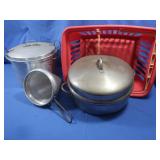 Large Metal Casserole Pot, Stock Pot & More