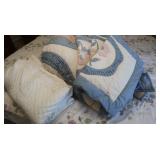 King Bed Set-Comforter & Shams, Leaf Quilt