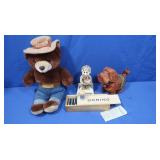 Vintage Pull Toy Dog, Dominoes, Smokey the Bear