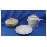 Vintage Stoneware Crocks, Plate