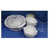 Corningware Casserole Dishes W/Storage Lids