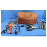 Leather Bag with Tools (Hand Drill, Trowels &