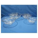 Vintage Pyrex Colonial Mist Mixing Bowls
