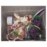 Easter Decor, Baskets, Cloth Bunny, Ceramic