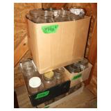 Mason Jars, mostly quart, some pint, some lids &